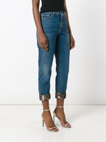Thumbnail for your product : Saint Laurent Sequin Turn-Up Jeans