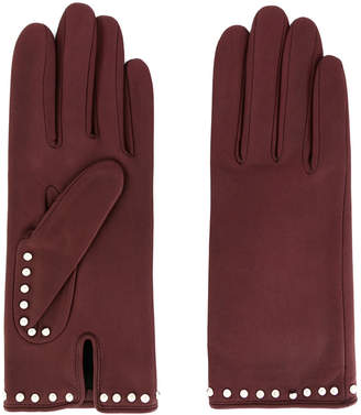 Agnelle studded gloves