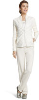 Thumbnail for your product : Chico's Cotton Cashmere Rib Stripe Pants in Modern Ecru