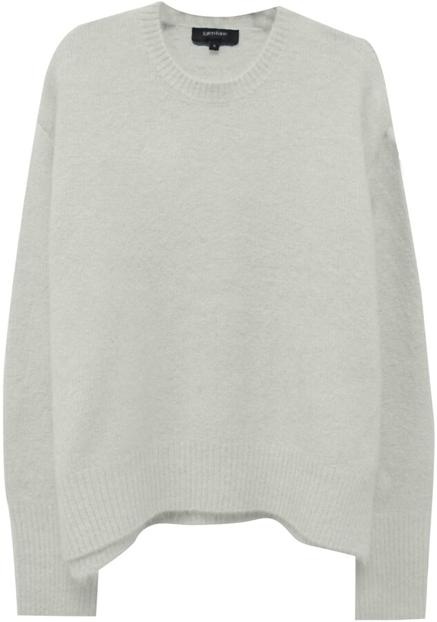 white pullover sweater