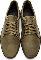 Thumbnail for your product : Rag and Bone 3856 Rag & Bone Olive Suede Kent Sneakers