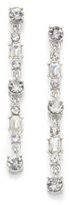 Thumbnail for your product : ABS by Allen Schwartz Faceted Linear Earrings/Silvertone