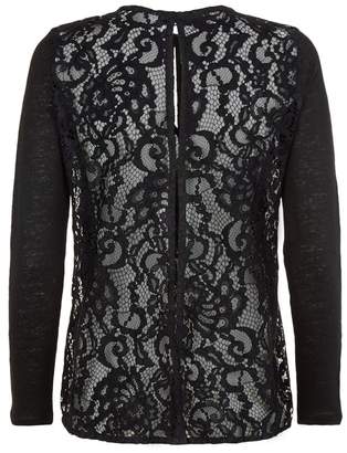Sandro Lace Detail Top