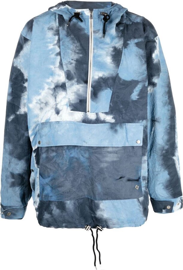 Children of the Discordance Tie-Dye Print Anorak Jacket