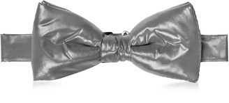 Forzieri Dark Gray Nylon Puffer Bow Tie