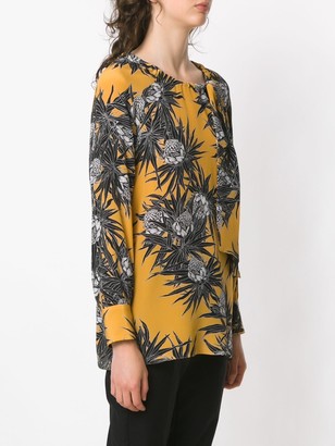 Andrea Marques Printed Silk Blouse
