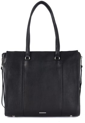 Rebecca Minkoff Always On Side Zip Regan Black Leather Bag