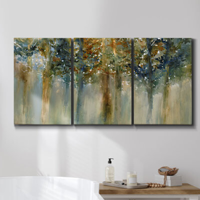 Winston Porter Windmills In Holland, 1871 Framed On Canvas 3 Pieces Print