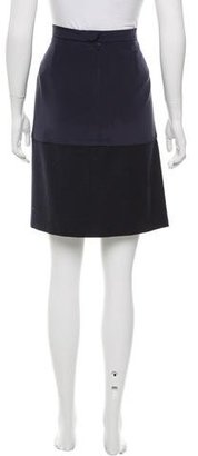Oscar de la Renta Silk Knee-Length Skirt