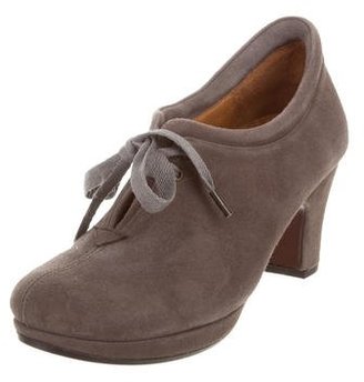 Chie Mihara Suede Lace-Up Booties
