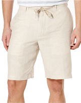 Thumbnail for your product : Perry Ellis Solid Drawstring Linen Shorts