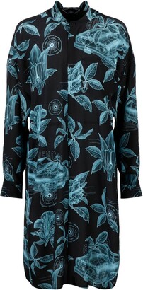 Givenchy Floral Schematic Print Shirt Dress