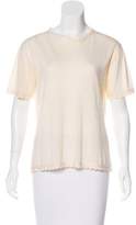Thumbnail for your product : Rena Lange Short Sleeve Embroidered Top