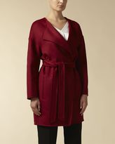 Thumbnail for your product : Jaeger Double-Faced Wool Draped Coat