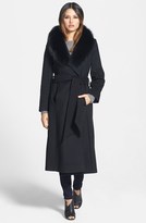 Thumbnail for your product : George Simonton Couture 'Hollywood' Long Wrap Coat with Genuine Fox Collar