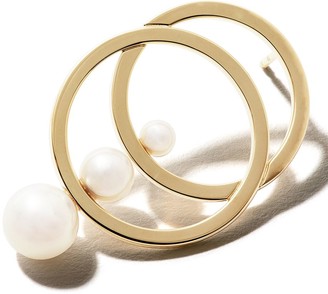 TASAKI 18kt yellow gold Collection Line Cosmic Akoya pearl earrings