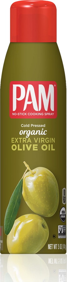 PAM Organic Extra Virgin Olive Oil Non-GMO Cooking Spray, 5 oz.
