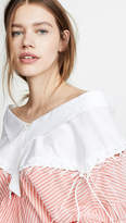 Thumbnail for your product : Unravel Project Lace Up Chopped Shirt