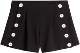 Boutique Moschino Short marin à boutons contrastants