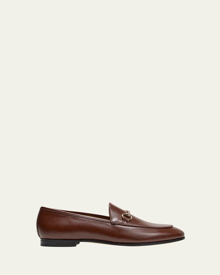 Gucci Jordaan Leather Horsebit Loafers