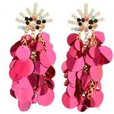 Thumbnail for your product : idealway 7 Colors Sequins Long Earrings Fashion Rhinestone Statement Jewelry Tassel Earrings