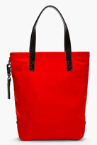 Thumbnail for your product : Kenzo Red wool tiger logo-embossed tote