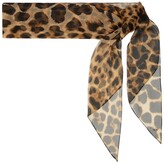 Thumbnail for your product : Saint Laurent Leopard-print silk chiffon scarf