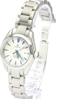 Omega MOP Stainless Steel Seamaster Aqua Terra 2577.70 Women's Wristwatch 29 MM