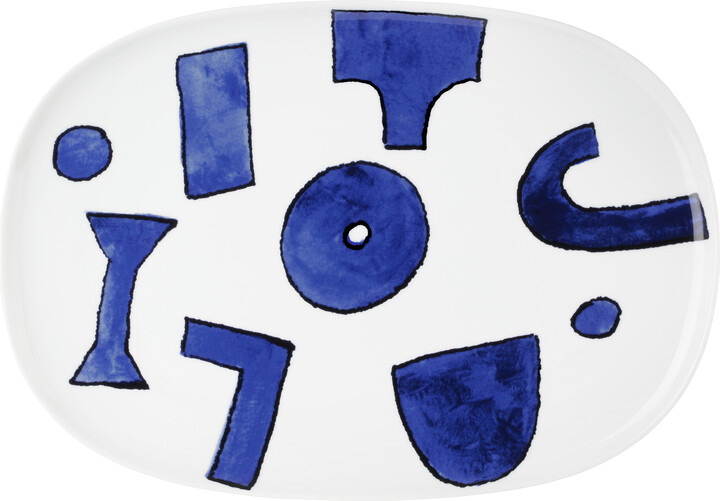 Alessi White Itsumo Oval Serving Plate