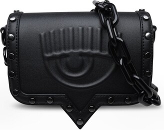 Chiara Ferragni Black Polyethylene Crossbody Bag– Nahim - Luxury