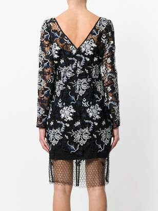 Diane von Furstenberg floral lace overlay dress