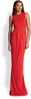 Thumbnail for your product : ABS by Allen Schwartz Sleeveless Mesh-Inset Gown