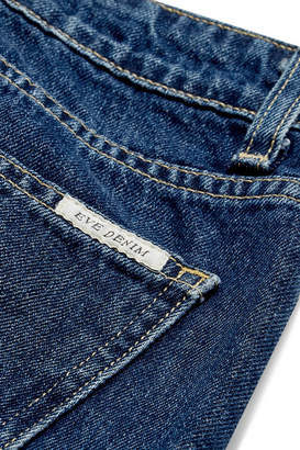 Eve Denim Jacqueline Cropped High-rise Flared Jeans - Dark denim
