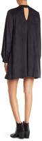 Thumbnail for your product : People's Project LA Relaxed Velvet V Cut Out Shift Dress