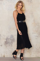 Thumbnail for your product : Pleated Chiffon Strap Midi Dress