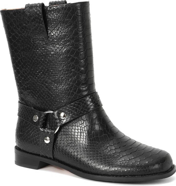 Tiffany & Fred Paris Leather Harness Bootie