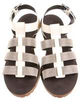 Thumbnail for your product : Brunello Cucinelli Monili Leather Flats