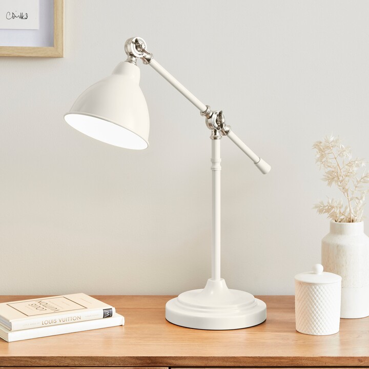 Dunelm Lever Arm Desk Lamp White ShopStyle