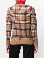 Thumbnail for your product : Burberry Vintage Check cashmere jacquard jumper