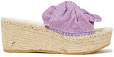 Thumbnail for your product : Manebi Twisted Lurex Espadrille Wedge Sandals