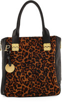 Thumbnail for your product : Hayden Harnett Margaux Calf Hair Tote Bag, Leopard/Black