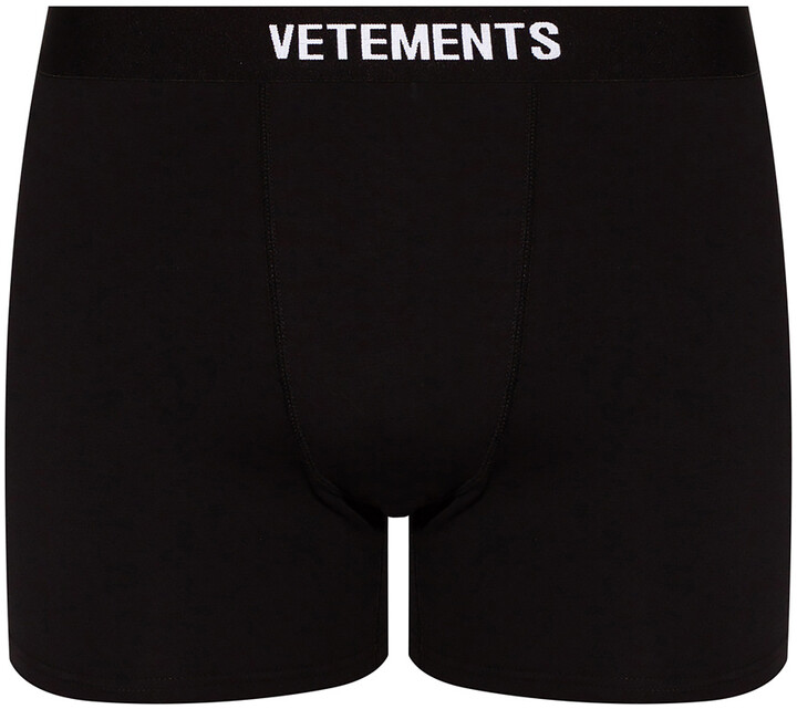 Vetements Boxers With Logo - Black - ShopStyle