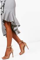 Thumbnail for your product : boohoo Ruffle Midi Skirt & Crop Co-Ord Set