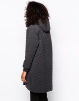 Thumbnail for your product : Monki Quilted Long Line Jacket