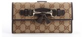 Thumbnail for your product : Gucci brown GG canvas 'Emily' continental wallet