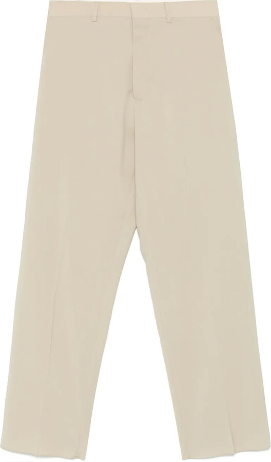 Virgin-Wool Tailored Trousers