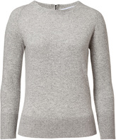 Thumbnail for your product : Diane von Furstenberg Grey Heather Noa-Bis Pullover with Back Zip