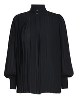 Thumbnail for your product : Zimmermann Pleated Long Sleeve Blouse