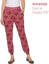 Thumbnail for your product : Anybody AnyBody Loungewear Brushed Hacci Printed Jogger Pants