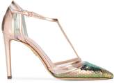 Thumbnail for your product : Rodo T-bar iridescent pumps